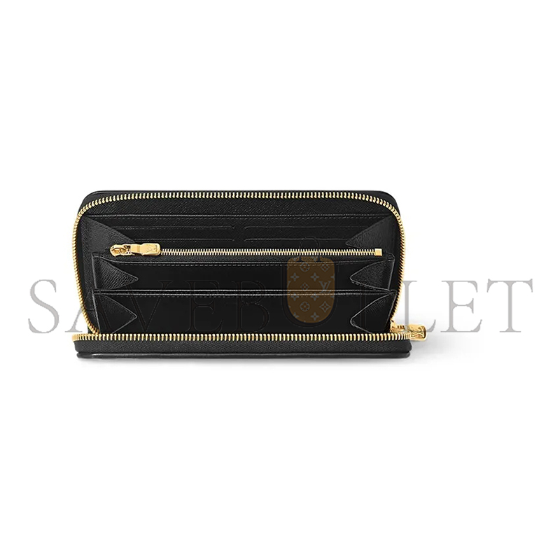 LOUIS VUITTON ZIPPY WALLET MONOGRAM BY THE POOL IVORY BLACK M82529 (19.5*10.5*2.5cm)